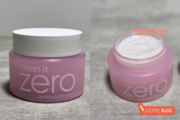 Banila Co - Clean It Zero Cleansing Balm (Original) close-up with spatula included