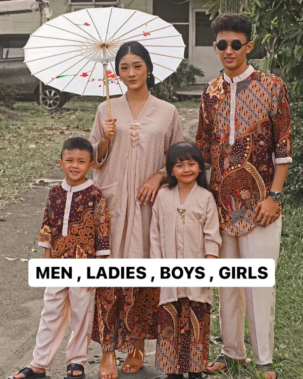 Hari raya clothes 2025: Batique family baju kurung sets