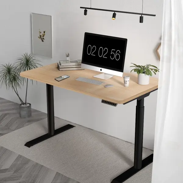 valentine's day gift for him singapore: office room setup with HINOMI S1 Ergonomic Home Office Standing Desk