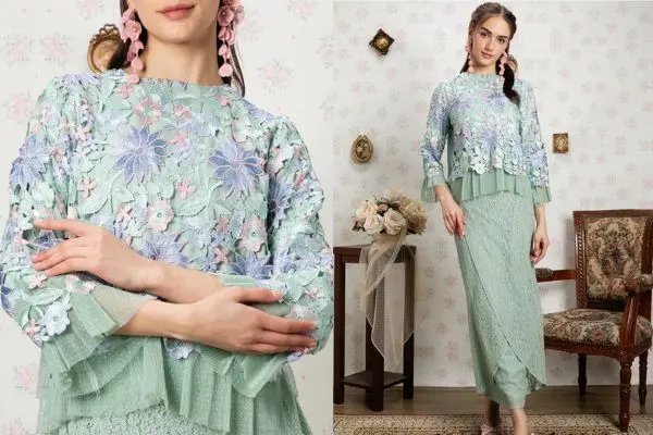 baju raya 2025 singapore - Lillyann Kurung Kedah Set