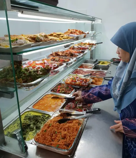 Sabar Menanti II nasi padang rendang