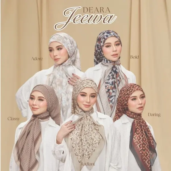 The Whimsical Bow hijab style for all face shapes