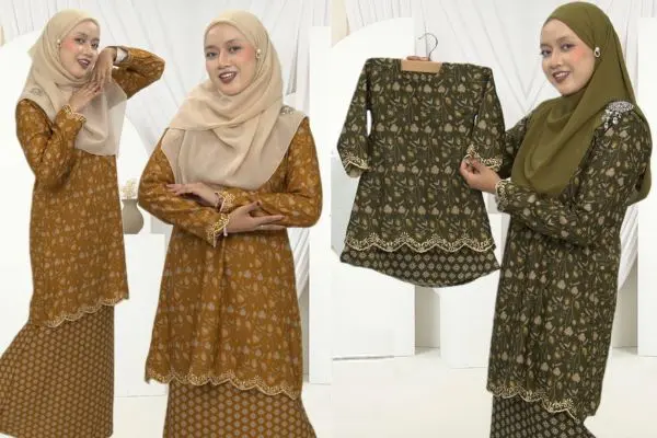 Zoella Couture Set Baju Kurung Sulam Nabeela