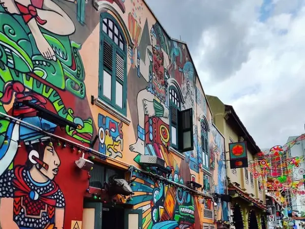 haji lane mural