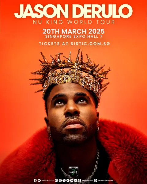 jason derulo upcoming concert in singapore 2025