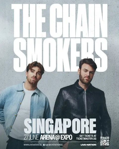 the chainsmokers concert in singapore 27 june 2025