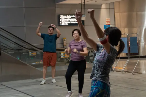 Free things to do this weekend: Join free outdoor fitness classes like ZUMBA class done at MRT stations