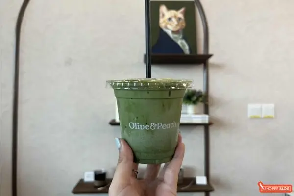 Iced matcha bought at Olive & Peach