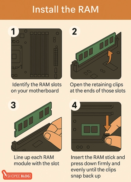 install ram how to build pc