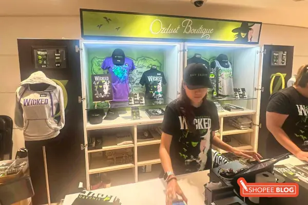 wicked musical merch stand