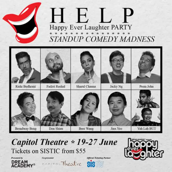 what to do this weekend: Purchase tickets and watch the Happy Ever Laughter Party