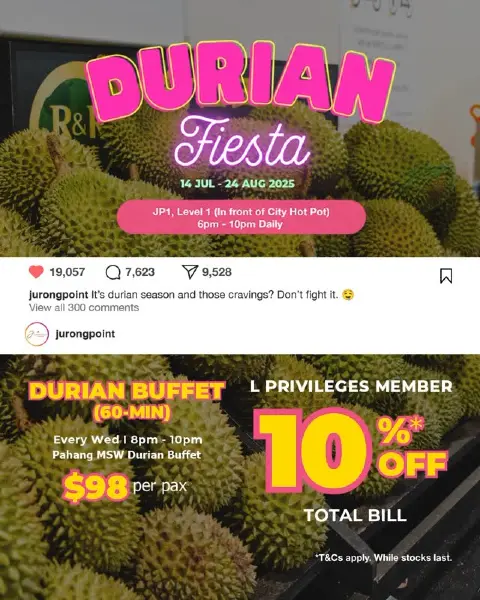 Pahang MSW Durian Buffet (Jurong Point)