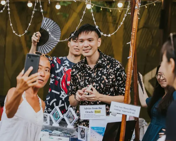 Tarot card reading at Sentosa Festive Market