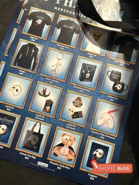 phantom merch catalogue with prices