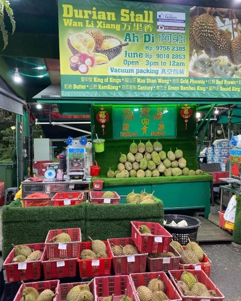 durian stalls singapore