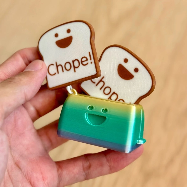 Happy Toasty CHOPE! Keychain shopee trending