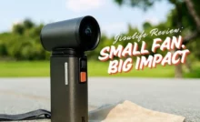 Jisulife review: Ultra1 Handheld Fan outdoors