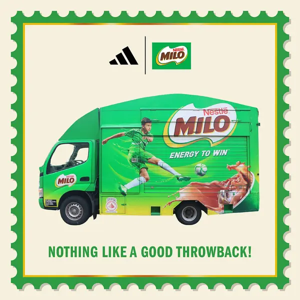 MILO Van Pop-up collaboration with Adidas Singapore