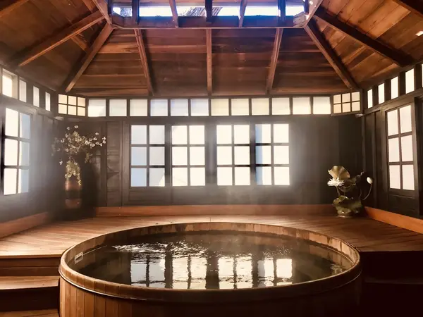 Yang SPACE Hot Spring, consisting of different themed hot tubs