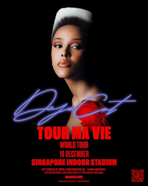 doja cat upcoming concert singapore 2025 