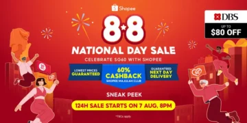 Shopee 8.8 National Day Sale Main Banner