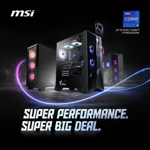 MSI Aegis RS 14th Gen gaming pc prebuilt desktop