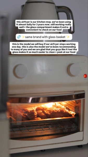 Mayer 5.5L Digital Glass Air Fryer MMGAF539D shopee affiliates recommends