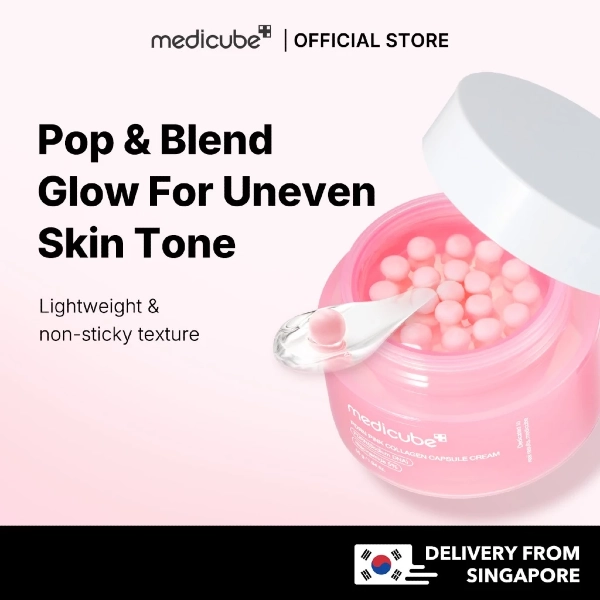Medicube Salmon DNA Pink Collagen Capsule Cream shopee trending product
