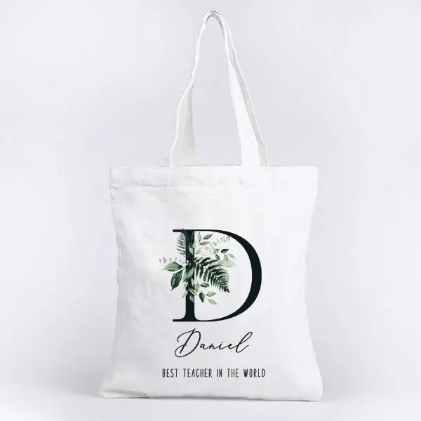 teachers day gift ideas for male: Personalised Tote Bag