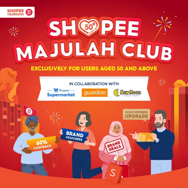 Shopee 8.8 National Sale: Shopee Majulah Club Vouchers