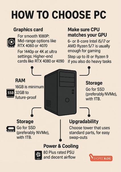 how to pick prebuilt gaming pc