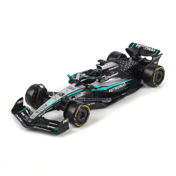Bburago x Mercedes-AMG Petronas F1 Team 1 43 Scale 2025 W16 F1 Car Model