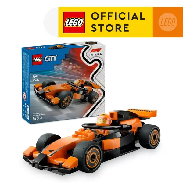 where to buy f1 merchandise in singapore: LEGO City 60442 F1 Driver with McLaren Race Car