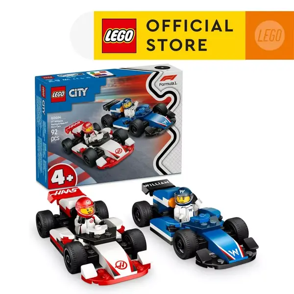 LEGO City 60464 F1 Williams Racing Haas F1 Race Cars