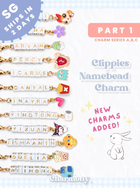 Personalised Charm Keychain - children's day gift