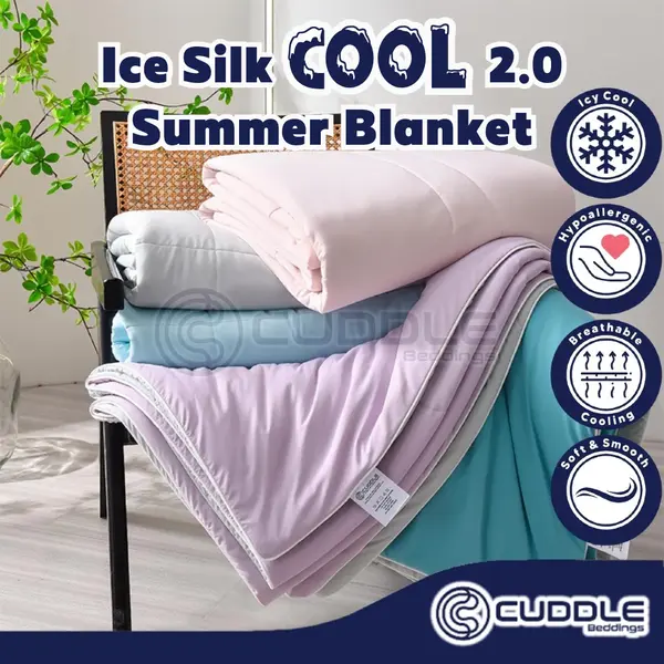 best cooling blanket singapore Ice Silk Super Cool Summer Blanket