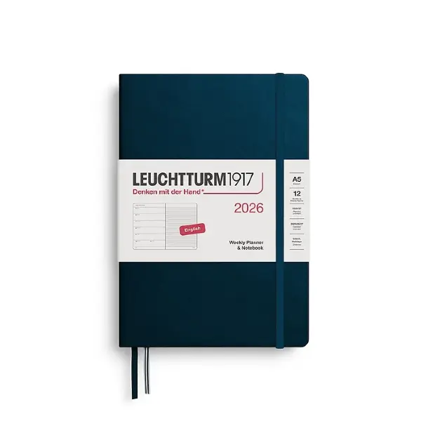 best planners singapore - Leuchtturm1917 A5 Medium Hardcover Weekly Planner & Notebook 2026