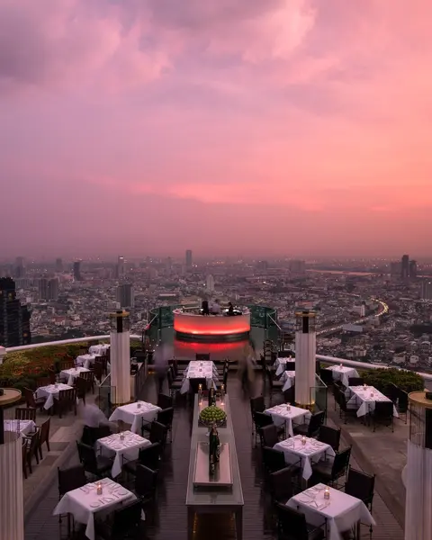 top things to do in bangkok party at Sky Bar at Lebua State Tower