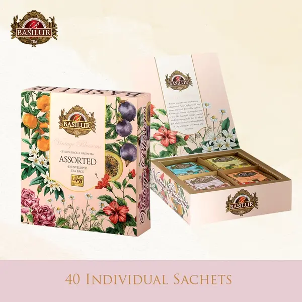 what to buy for christmas gift exchange Basilur Tea Vintage Blossoms Gift Box