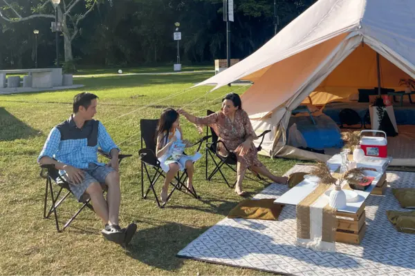 school holiday activities Glamping at east coast park