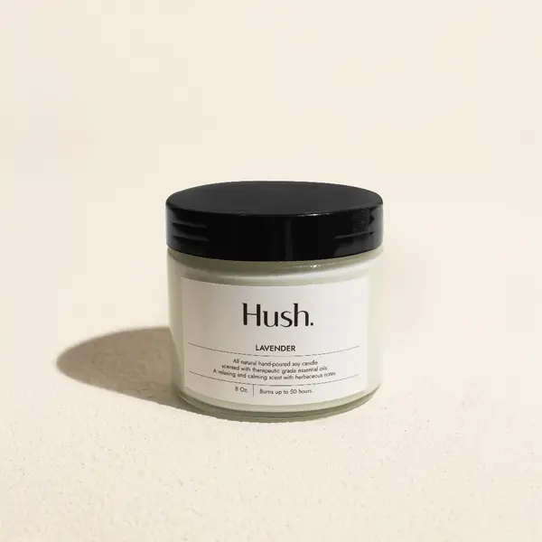 secret santa gift idea Hush Candles Handmade Scented Candle