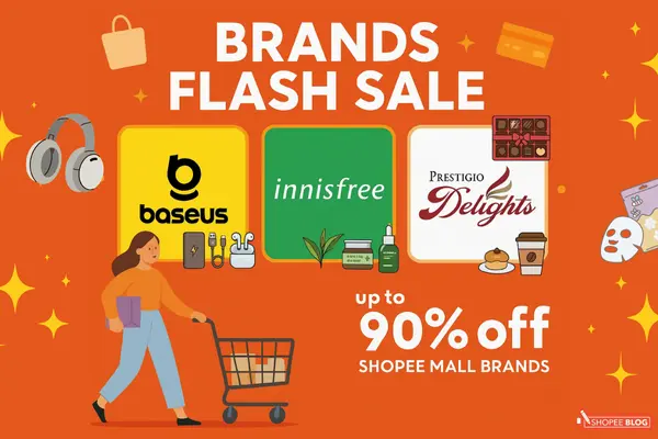 12.12 Brands Flash Sale featuring Baseus, Innisfree and Prestigio Delights