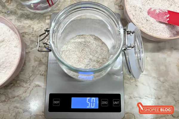 how to make sourdough starter - Add 50g Whole Wheat Flour