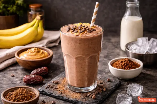 healthy fruit smoothie recipes Chocolate Peanut Butter Smoothie