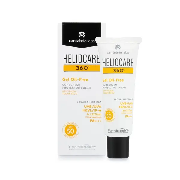 Heliocare 360 Gel Oil Free best sunblock for face recommended by dermatologists singapore
