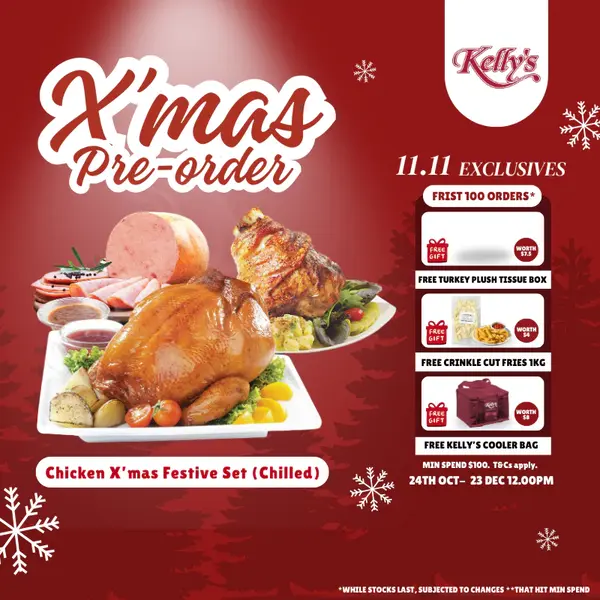 12.12 sale: Kelly Chicken Xmas Festive Set