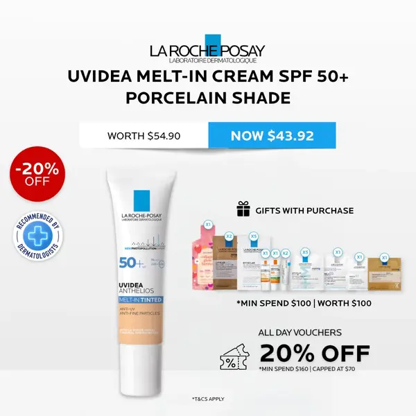 La Roche Posay Anthelios UVMune 400 Invisible Fluid best sunblock for face recommended by dermatologists singapore