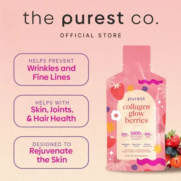 The Purest Co Collagen Glow Berries best collagen drink