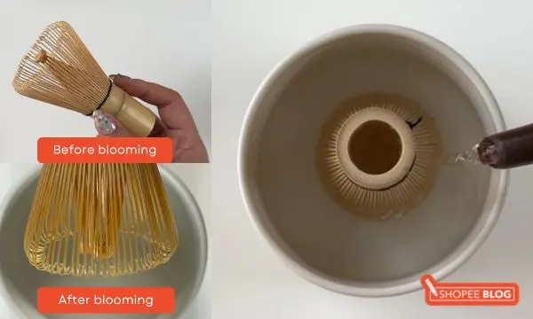 how to make matcha blooming whisk