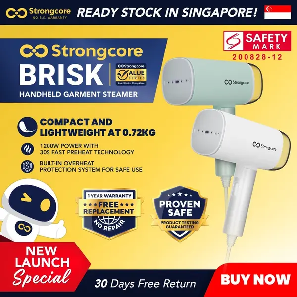 best garment steamer singapore BRISK Handheld Garment Steamer